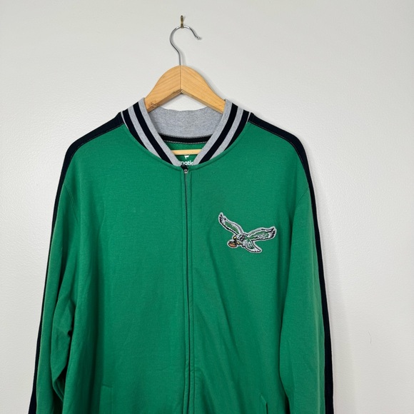 Fanatics Full Zip Philadelphia Eagles Birds Spellout Old School Logo Jacket XL